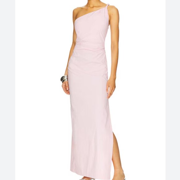 NWT Bec + Bridge Apolline Asymmetric Maxi Dress in Powder...